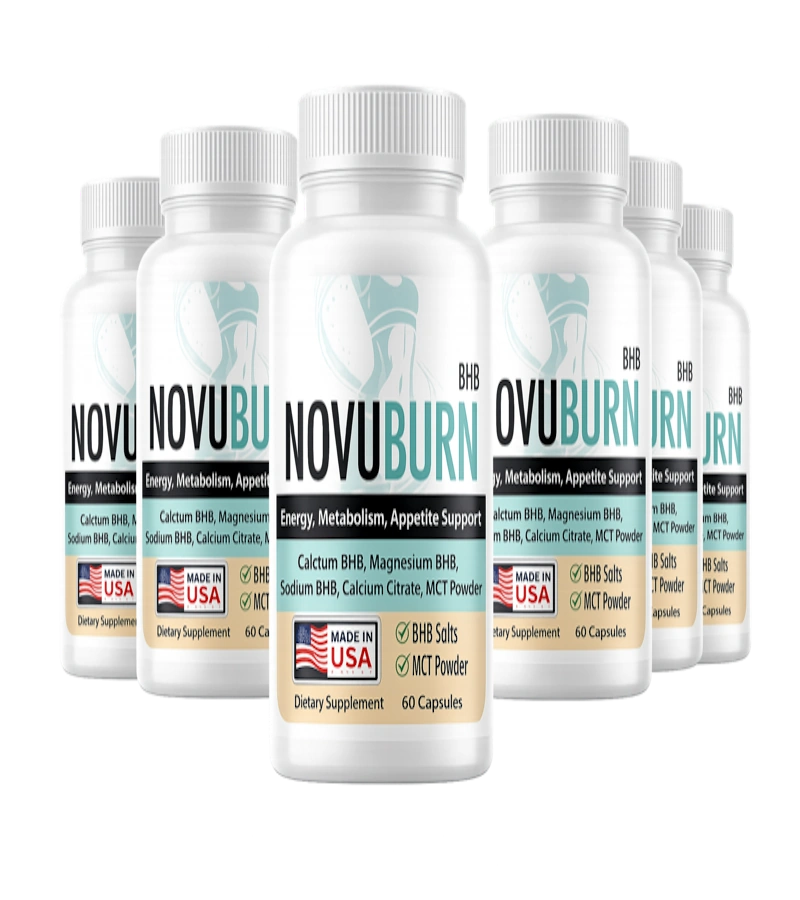 NovuBurn 6-bottle 180-day best value pack — lowest per-bottle price with free US shipping and free protocol ebook